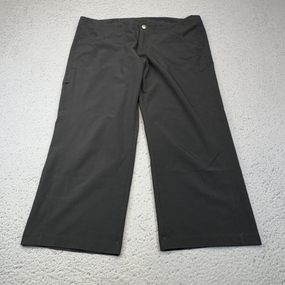 Patagonia Pants Womens 33x21 Black Cropped Hiking Travel‎ Stretch Outdoor Gorp